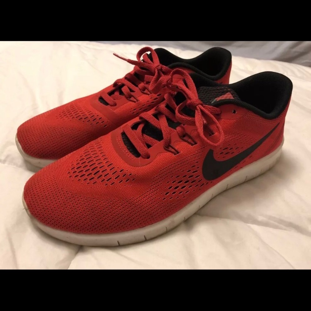 Nike running shoes, Red, Boys 7, fits a womens 7-9